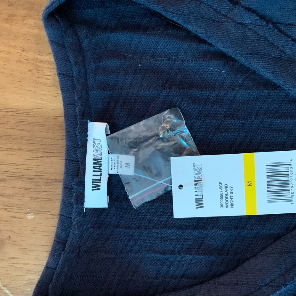 William Rast Night Sky Ribbed V-Neck Top - Picture 2 of 6